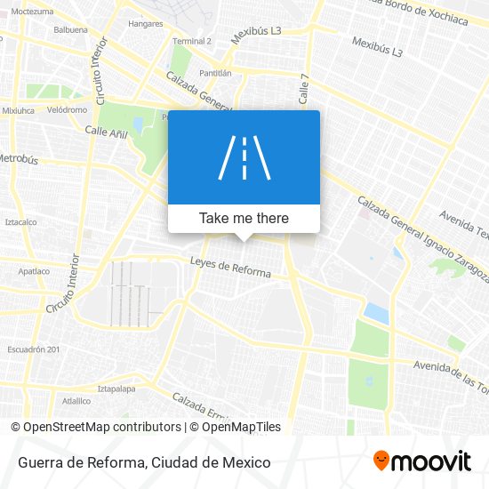 Guerra de Reforma map