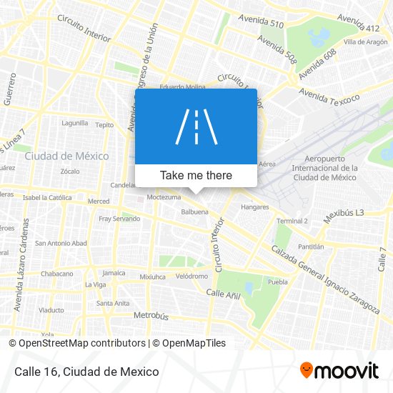 Calle 16 map