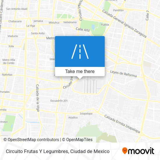 Circuito Frutas Y Legumbres map