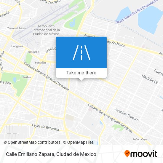 Mapa de Calle Emiliano Zapata