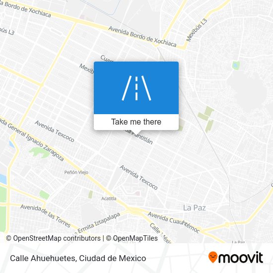 Calle Ahuehuetes map