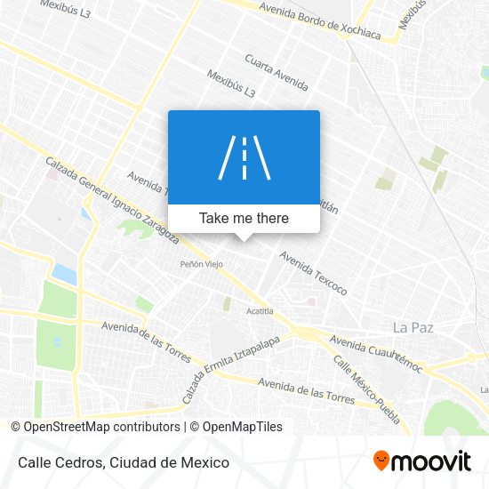 Mapa de Calle Cedros