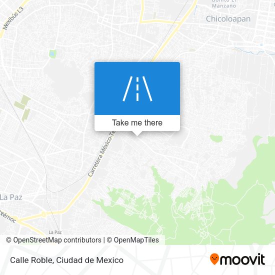 Mapa de Calle Roble