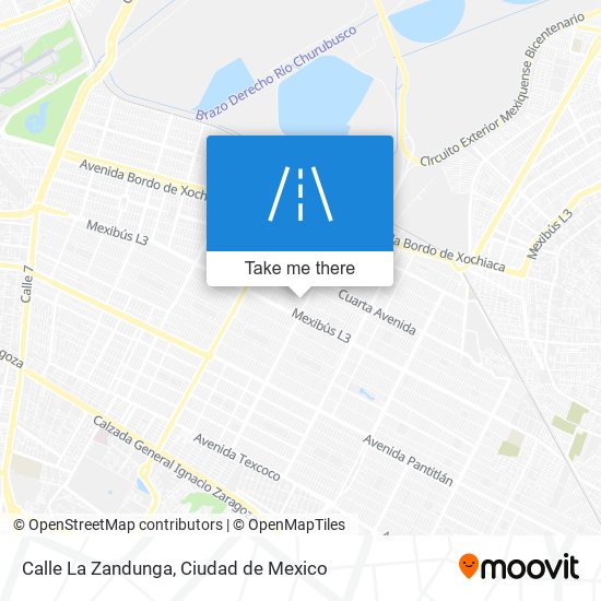 Mapa de Calle La Zandunga