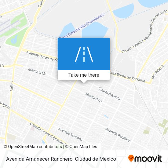 Avenida Amanecer Ranchero map
