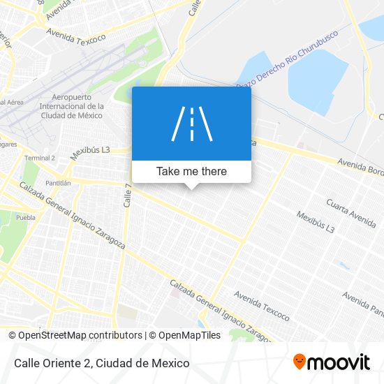 Calle Oriente 2 map