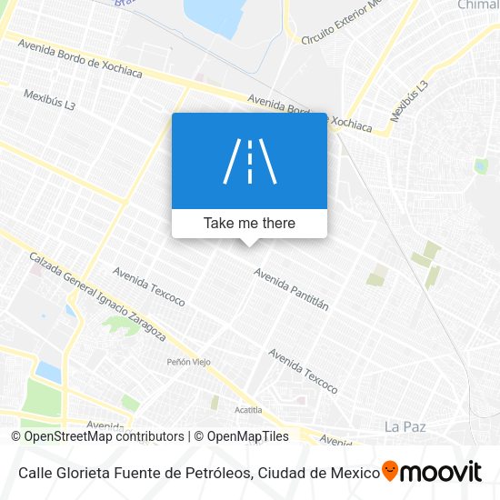 Mapa de Calle Glorieta Fuente de Petróleos