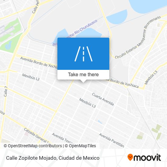 Mapa de Calle Zopilote Mojado