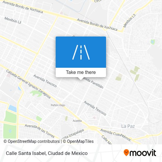 Mapa de Calle Santa Isabel
