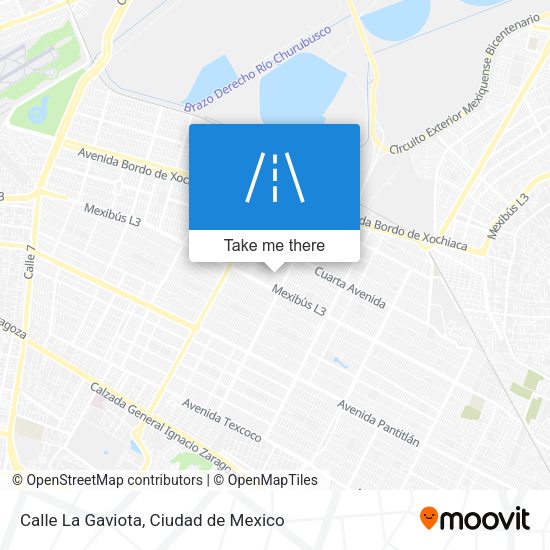 Calle La Gaviota map