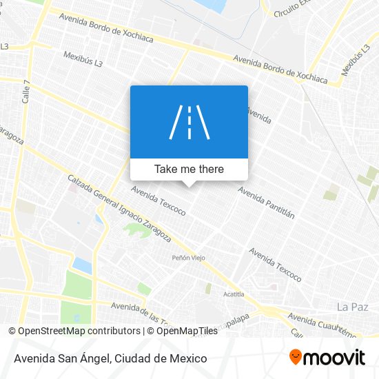 Avenida San Ángel map