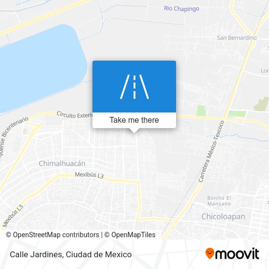 Calle Jardines map
