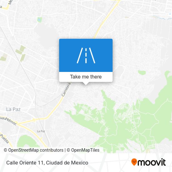 Calle Oriente 11 map