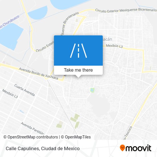 Mapa de Calle Capulines