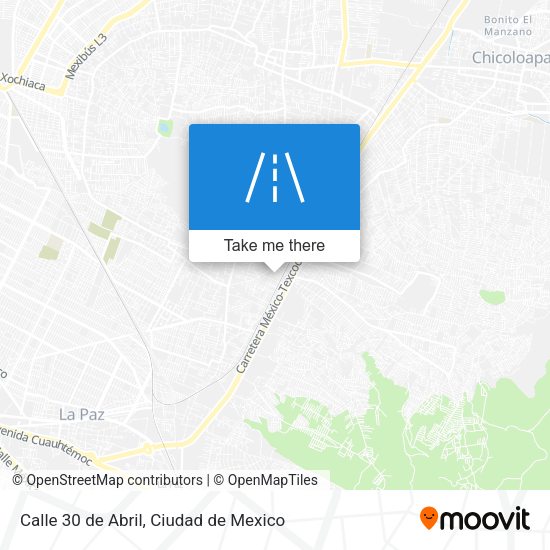 Mapa de Calle 30 de Abril