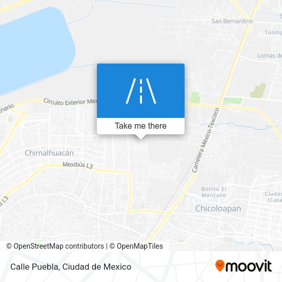 Mapa de Calle Puebla