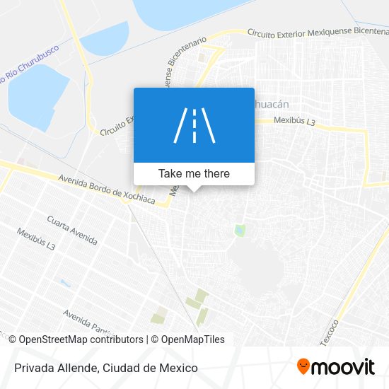 Mapa de Privada Allende