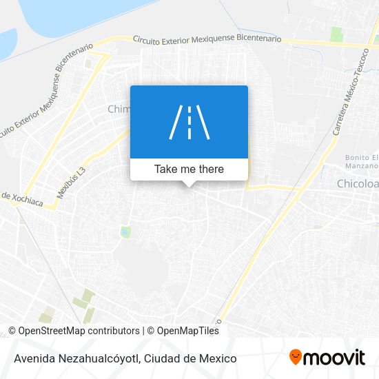 Avenida Nezahualcóyotl map