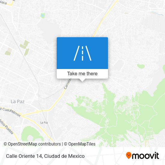 Mapa de Calle Oriente 14