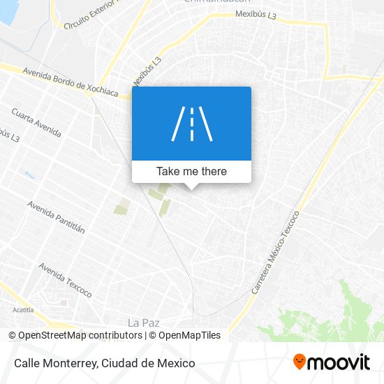 Mapa de Calle Monterrey