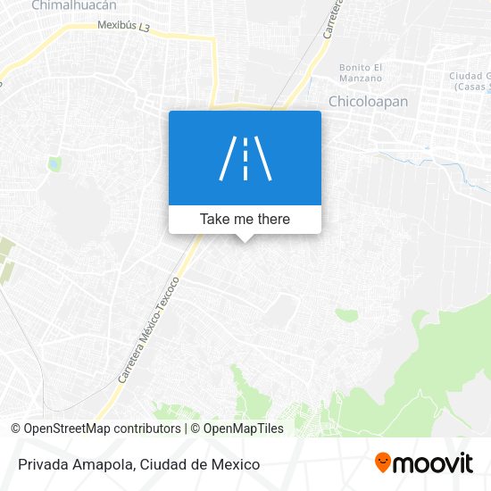 Privada Amapola map