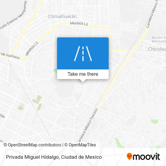 Privada Miguel Hidalgo map