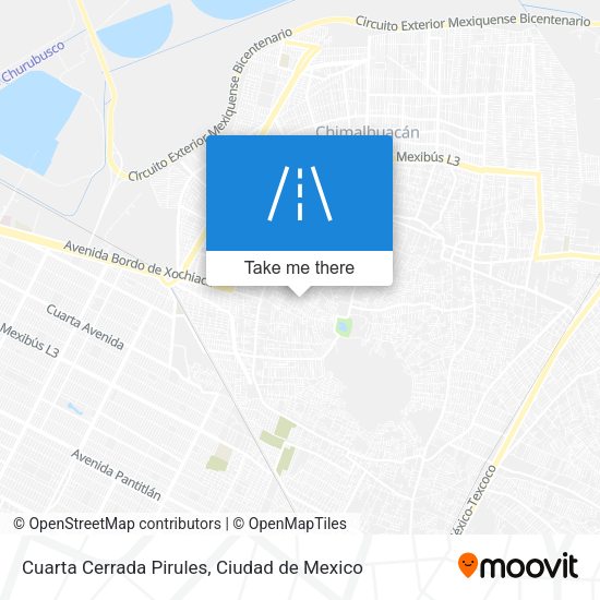 Cuarta Cerrada Pirules map
