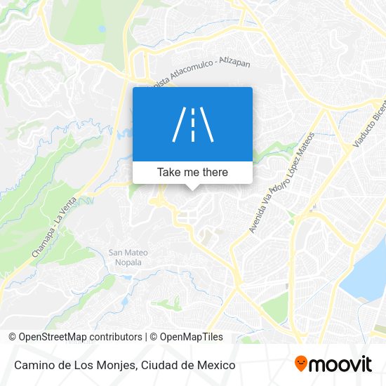 Camino de Los Monjes map