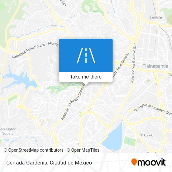 Cerrada Gardenia map