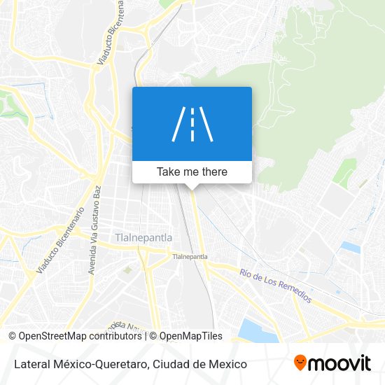 Mapa de Lateral México-Queretaro