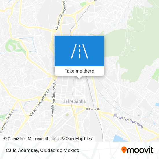 Calle Acambay map