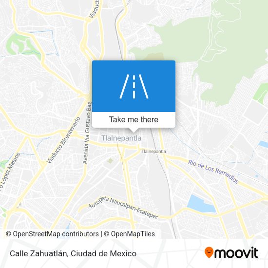 Calle Zahuatlán map