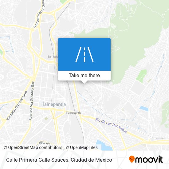Mapa de Calle Primera Calle Sauces