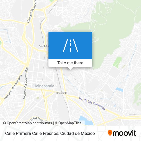 Mapa de Calle Primera Calle Fresnos