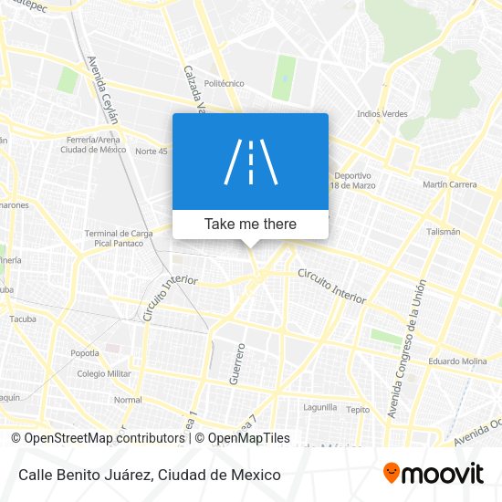Mapa de Calle Benito Juárez
