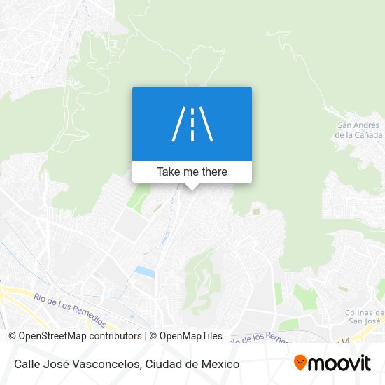 Calle José Vasconcelos map