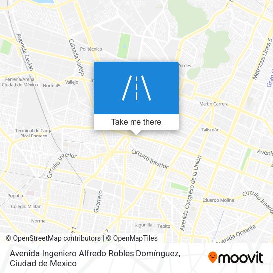 Avenida Ingeniero Alfredo Robles Domínguez map