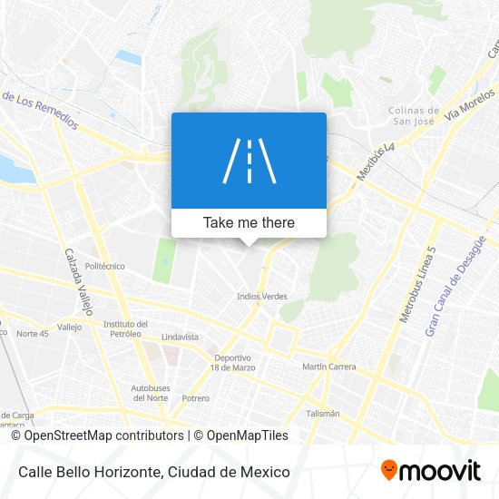 Mapa de Calle Bello Horizonte
