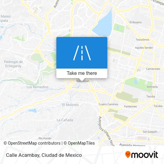 Mapa de Calle Acambay