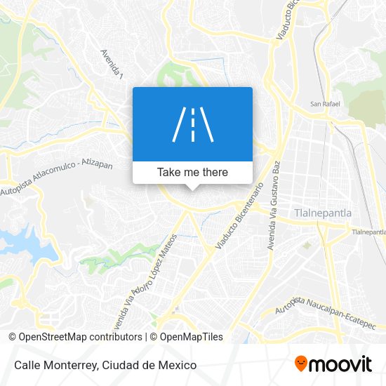 Mapa de Calle Monterrey