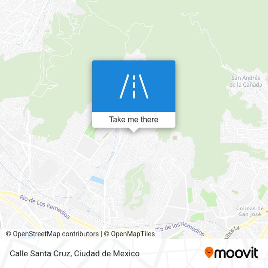 Calle Santa Cruz map
