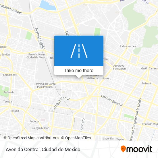 Mapa de Avenida Central