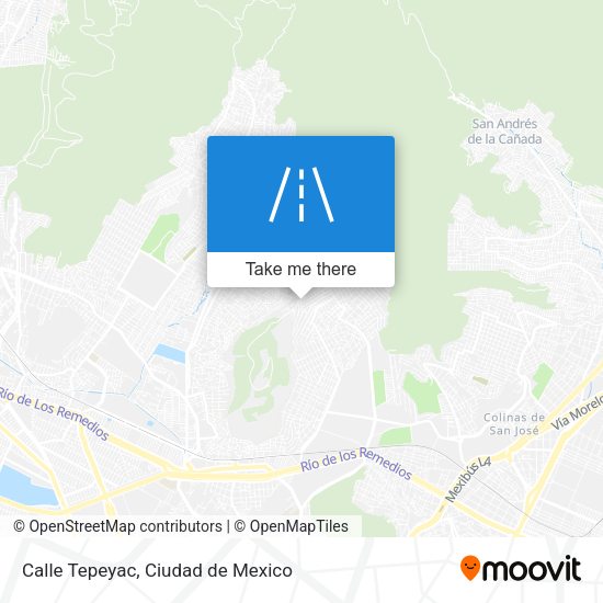 Calle Tepeyac map
