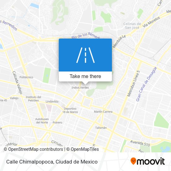 Calle Chimalpopoca map