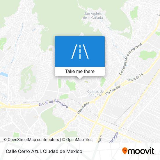 Mapa de Calle Cerro Azul