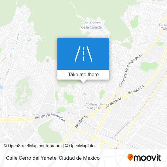 Calle Cerro del Yanete map