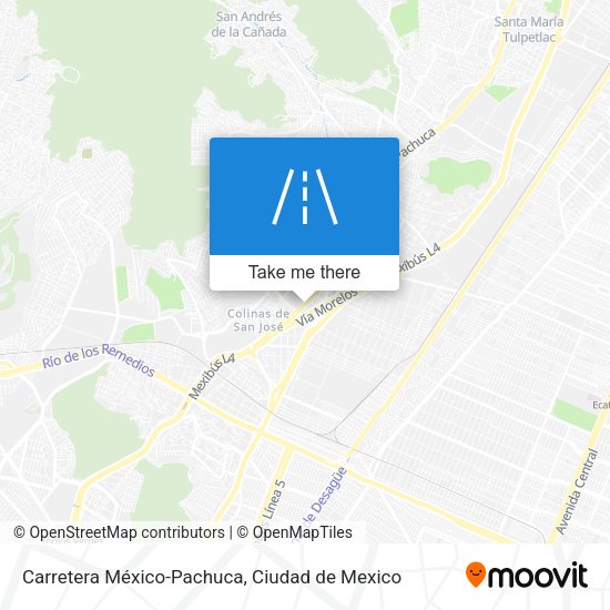 Carretera México-Pachuca map