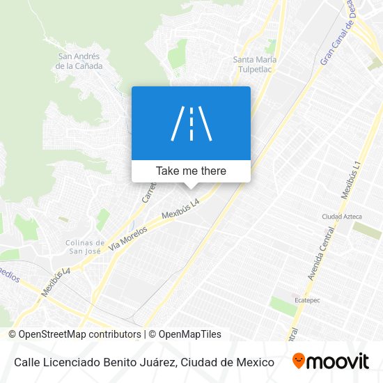 Mapa de Calle Licenciado Benito Juárez
