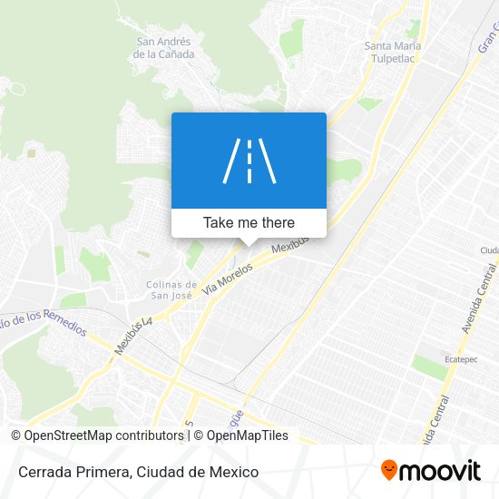 Cerrada Primera map