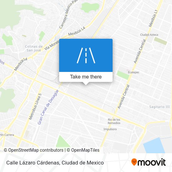 Calle Lázaro Cárdenas map